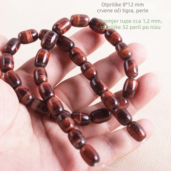 Perle od tigrovog oka - Prirodno, Originalni dizajn, Ponavljajući uzorak, Materijal: Tigrovo oko