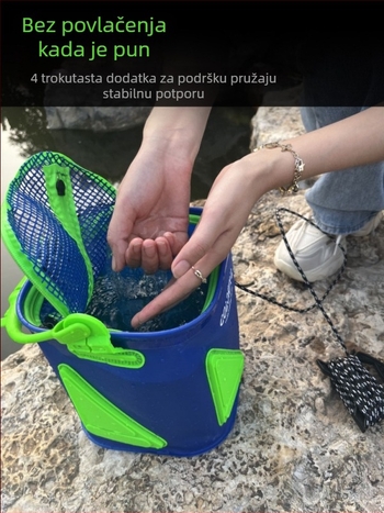 Yujia EVA sklopiva posuda za ribolov na otvoreno – prijenosni spremnik za žive ribe