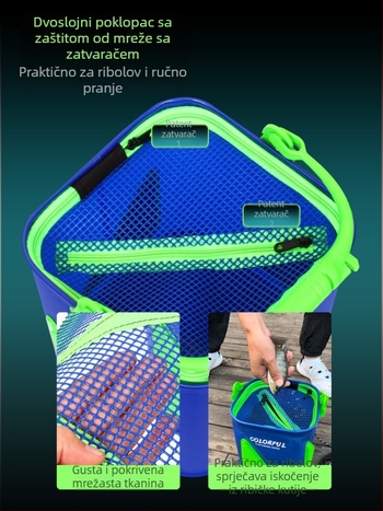 Yujia EVA sklopiva posuda za ribolov na otvoreno – prijenosni spremnik za žive ribe