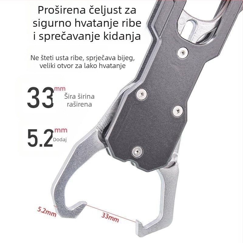 Beautiful fishing Uređaj za upravljanje mamcem s mjerenjem — aluminijska legura, okretni klips, za vanjski ribolov