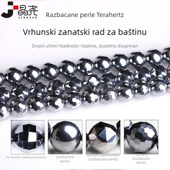 Terahertz slobodne perle, poliranje i rezanje, geometrijski uzorak