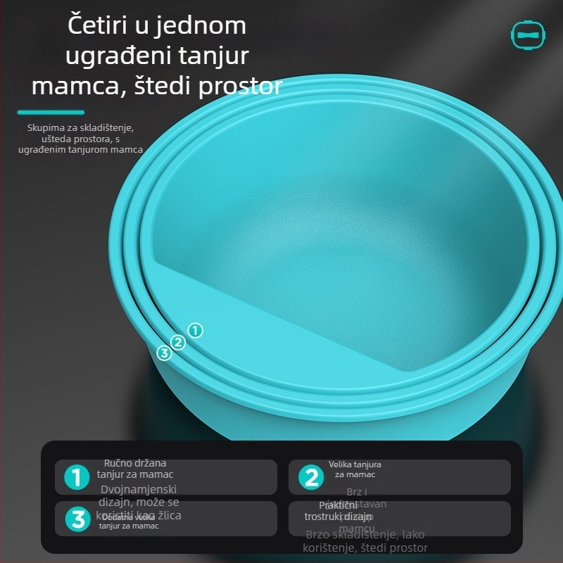 Camper ABS posuda za mamce s nelepivim premazom – četvero-dijelni set za ribolov