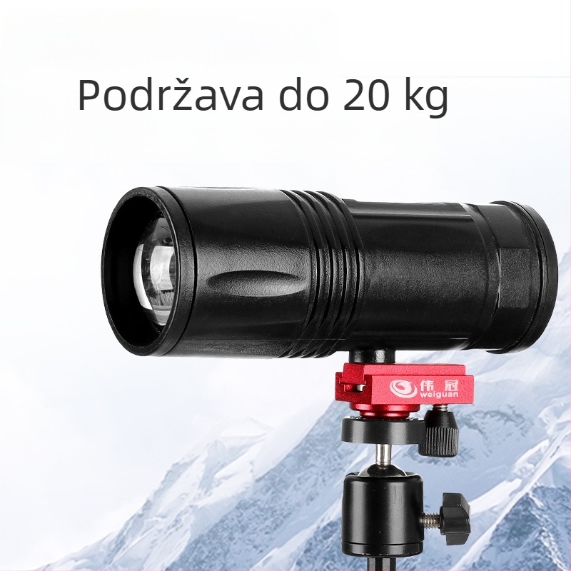 Wei Guan ribolovna lampa – baza s brzim otpuštanjem od aluminijske legure i adapter stativa za pan-tilt