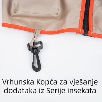 Dječji set alata u veste za vanjske pustolovine – igranje uloga i kampiranje – unisex, za djecu 4–6 godina, pakirano u torbu