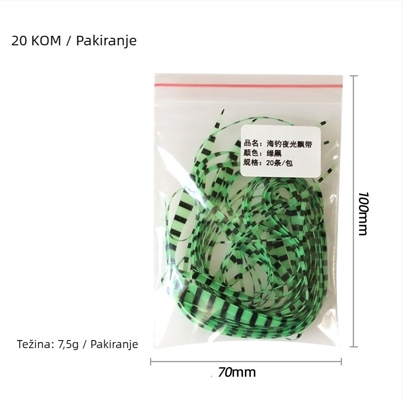 BLF Morski ribolov svjetleći streamer za Hairtail i Swordfish, višenamjenski rig s višestrukim kukama