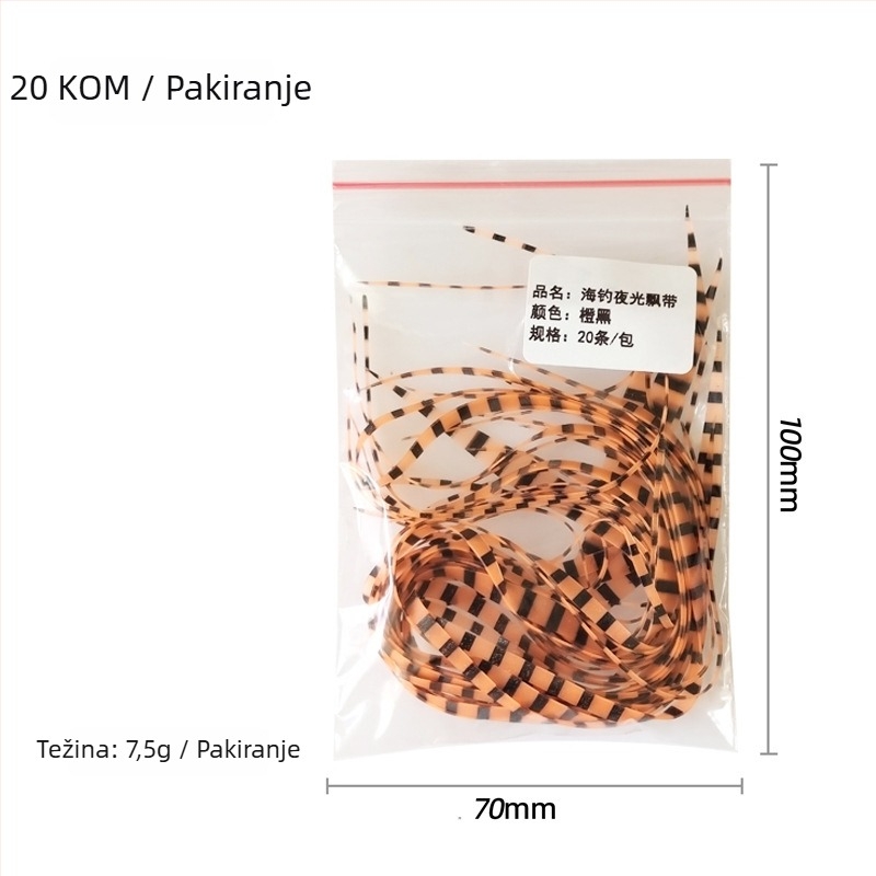 BLF Morski ribolov svjetleći streamer za Hairtail i Swordfish, višenamjenski rig s višestrukim kukama