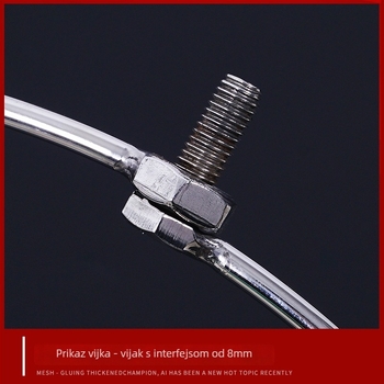 Obruč mreže za ribolov - čvrsta nehrđajuća čelika, sklopiva