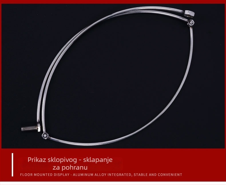 Obruč mreže za ribolov - čvrsta nehrđajuća čelika, sklopiva