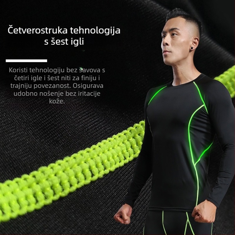 Muški sportski set za plivanje – brzo se sušeći Milk Silk tkanina, poliester 95% i Spandex 5% podstava; jednobojni; namijenjeno trčanju, fitnessu, košarci i plivanju; težina 196–442 g