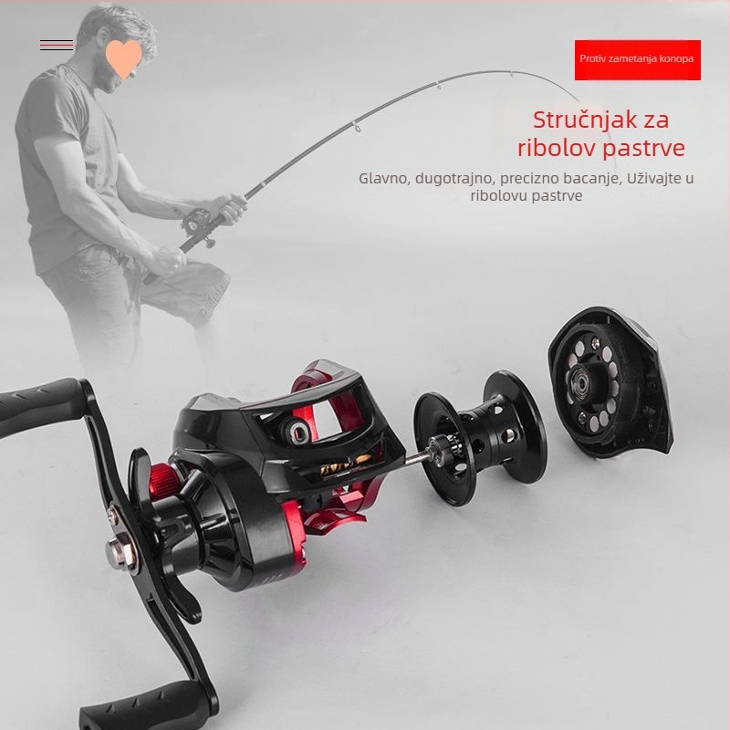 Jane huilai mulineta – metalna konstrukcija, magnetska kočnica, pogodna za ledni ribolov