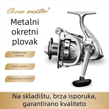 Ocean Master spinning kolut za ribolov, potpuno metalni, paket od 40 komada, OEM/privatna marka dostupna