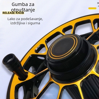 Ribolovna mašina s prednjim kotačem — brzo otpuštanje, lako rastavljanje, zvučni signal, potpuno zatvoren dizajn