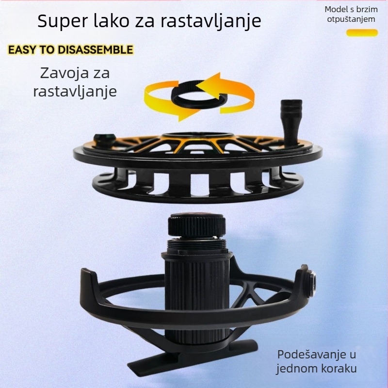 Ribolovna mašina s prednjim kotačem — brzo otpuštanje, lako rastavljanje, zvučni signal, potpuno zatvoren dizajn