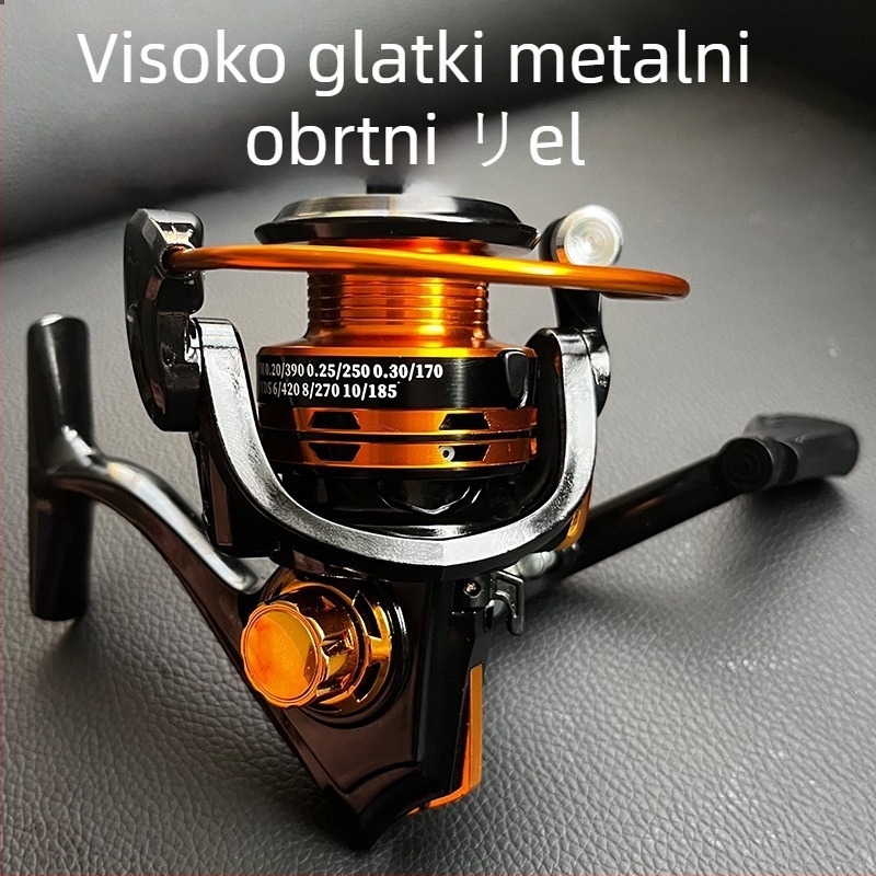 Spinning kolut s metalnim ležajevima za dugačke bacanja, univerzalni tip za morski i stijenski ribolov