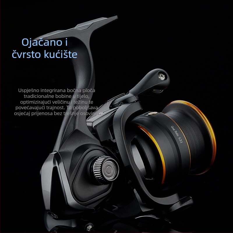 XSHARKS mulinica za ribolov – omjer prijenosa 6,3:1, pogodna za slanu vodu, paket od 40 komada