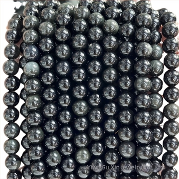 Okrugle obsidijanske perle – zlatne, srebrne, šarene i crne verzije; poluproizvodi za DIY nakit