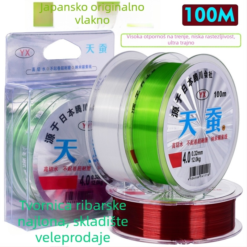 Yaoxin najlon glavna ribolovna linija, snaga 3,5 kg, pakiranje 10 kom