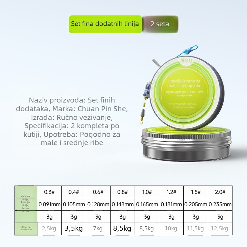 Set glavne ribolovne linije Space Line bez čvorova za jesensko-zimsku ribolov Crucian Carp i Yellowtail Carp, tradicionalni divlji ribolov