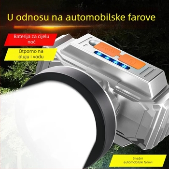 Tingxuan 985 čelna lampa, 18650 baterija, punjiva, vodootporna, ultra jaka svjetlost