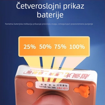 LED čelovka s baterijom 2500mAh, 30–80W, LED izvor, kućište od ABS plastike + aluminijske legure, domet ≥500m