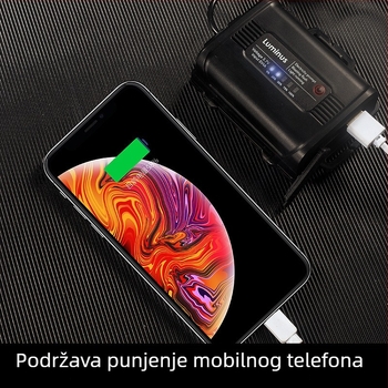 LED čelna lampica s USB punjenjem, aluminijska legura, LED izvor svjetla, ručno napajanje, domet preko 500 m