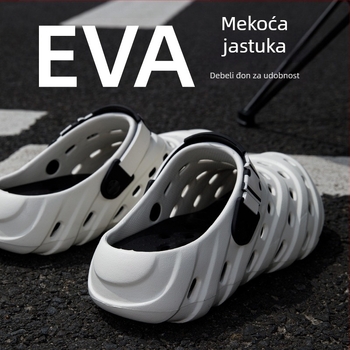 Muške EVA sandale, prozračne, protuklizne, zatvoren prst, visina pete 3–4 cm, za svakodnevnu vanjsku upotrebu