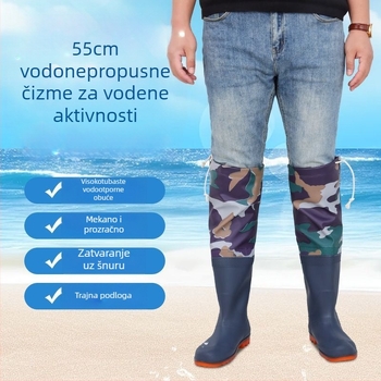 Obuća za istraživanje uz rijeku - vodootporna, PVC gornji dio i đon, za odrasle muškarce (18-40 godina)
