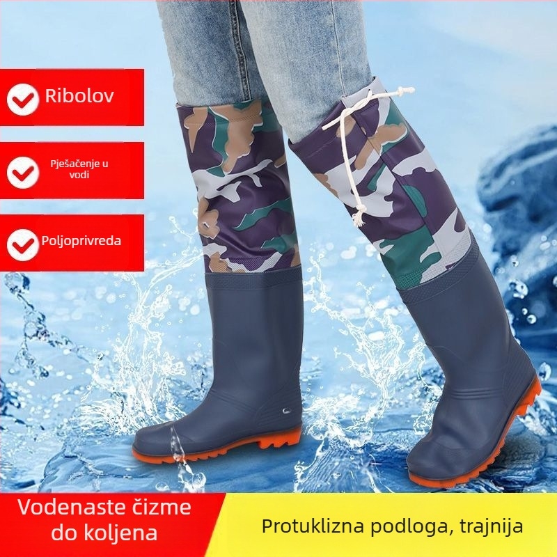 Obuća za istraživanje uz rijeku - vodootporna, PVC gornji dio i đon, za odrasle muškarce (18-40 godina)