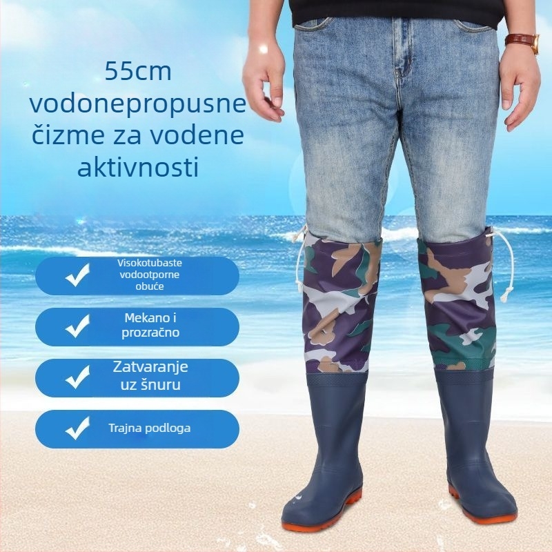Obuća za istraživanje uz rijeku - vodootporna, PVC gornji dio i đon, za odrasle muškarce (18-40 godina)