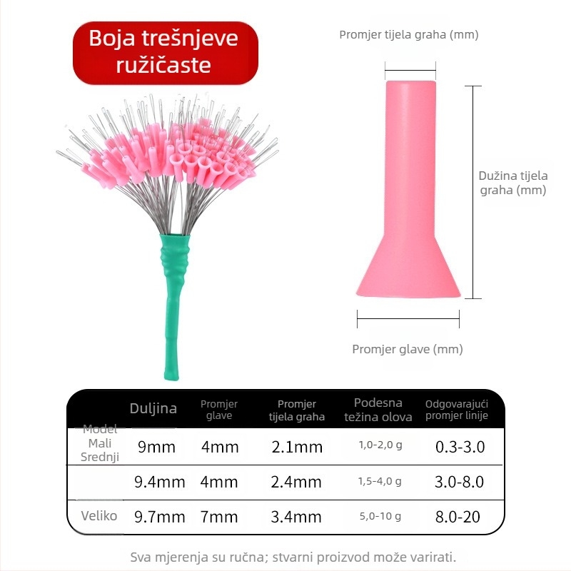 Silikonska svemirska perla za glavnu ribolovnu liniju