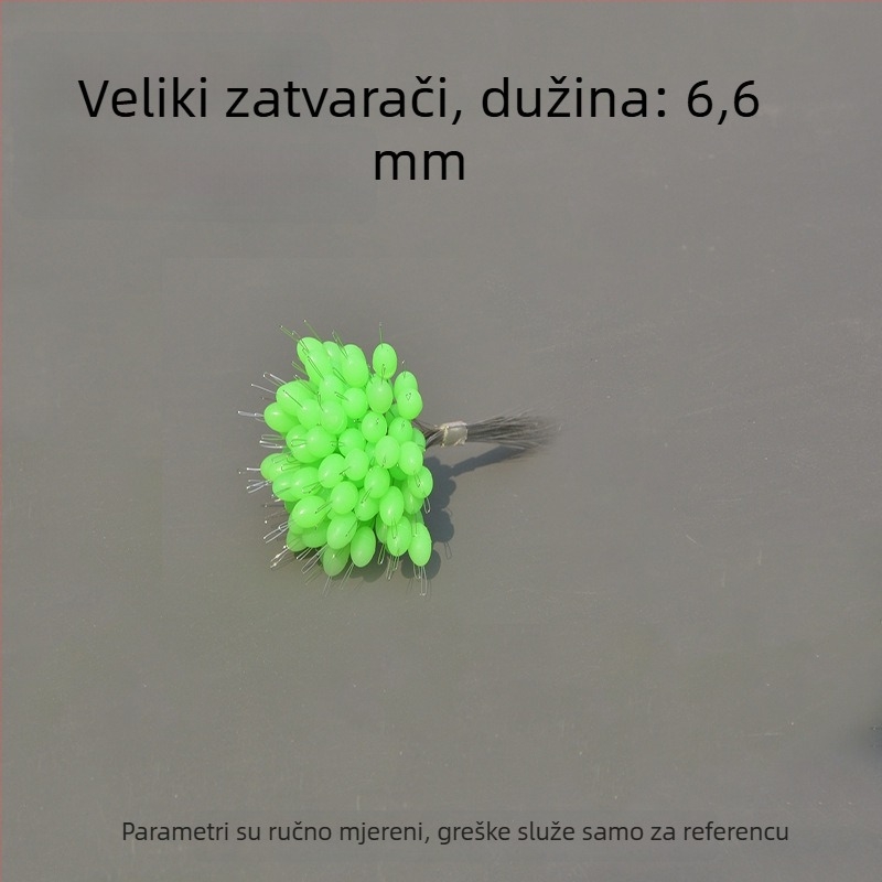Dragon tread najlonske ribolovne perle – olivnog oblika gornje perle, cilindrične perle za zaključavanje vrha štapa, za velike ribe