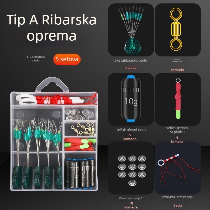 Klizni ribolovni set sa silikonskim komponentama (Marka: Billy Manfang; Materijal: Silikon; Podrijetlo: Kina)