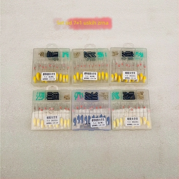 Bež boje silikonski Space Beads set 7+1 u kutiji za ribolov