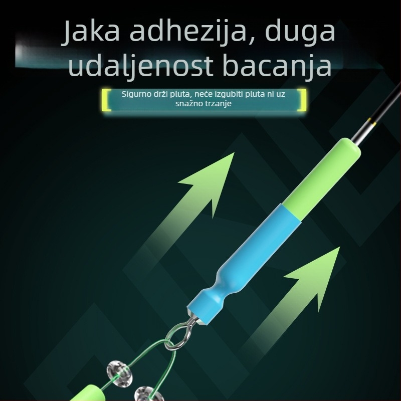 Jiajiaoni Set ribarske linije s razdjelničkim perlama i kliznim plovcima