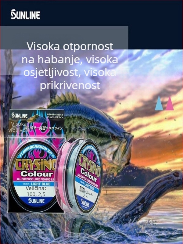 Mulberry karbonsko vlakno predveza, ružičasta, nevidljiva, za ribolov s brodom i uz stijene