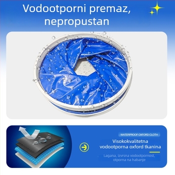 Višenamjensko sklopivo kantu za vodu, velika kapaciteta, debeli vodootporni spremnik za automobil, prijenosno za vanjski ribolov