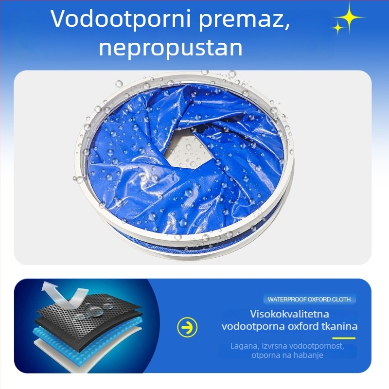 Višenamjensko sklopivo kantu za vodu, velika kapaciteta, debeli vodootporni spremnik za automobil, prijenosno za vanjski ribolov