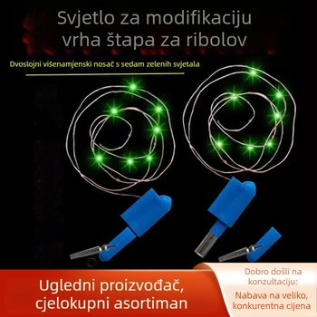 LED signalno svjetlo za vrh štapa, baterijsko napajanje, plastično kućište, domet 100–200 m