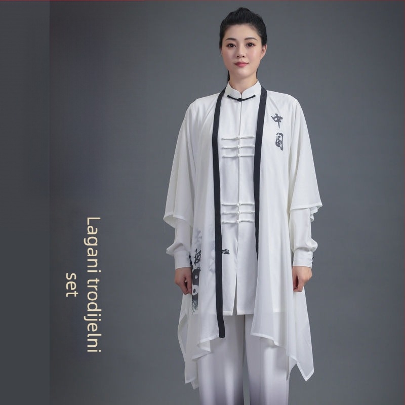 Tai Chi uniforma za odrasle (unisex) — Corduroy-Linien smjesa 91–95%, podstava Spandex