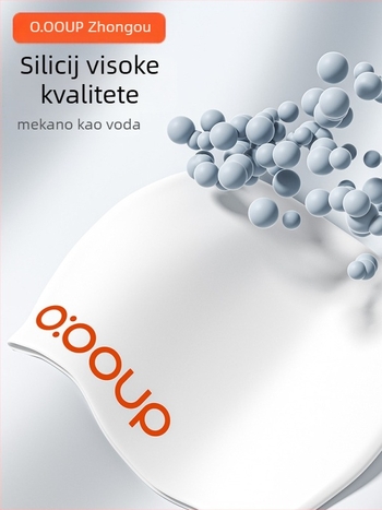 Silikonska kapa za plivanje za odrasle, s uzorkom reklamnog logotipa, pogodna za druge scenarije