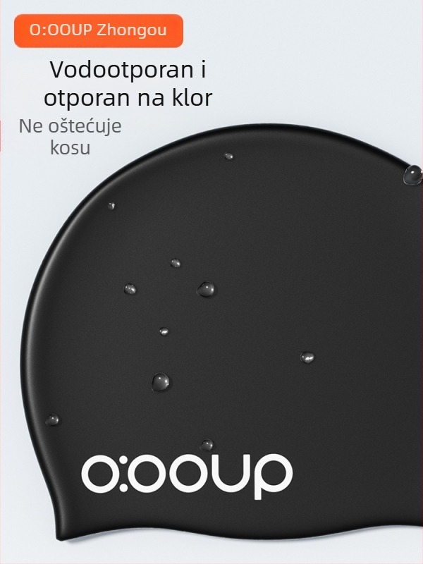 Silikonska kapa za plivanje za odrasle, s uzorkom reklamnog logotipa, pogodna za druge scenarije