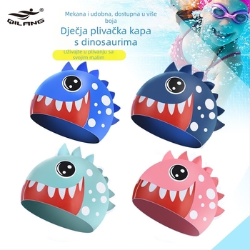 Dječja silikon plivačka kapa – Cartoon uzorak, The Waves marka, silikon materijal, za plivanje