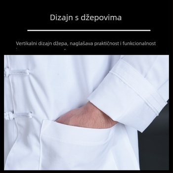 Lanena Tai Chi uniforma, dugi rukav, unisex, odjeća za borilačke vještine