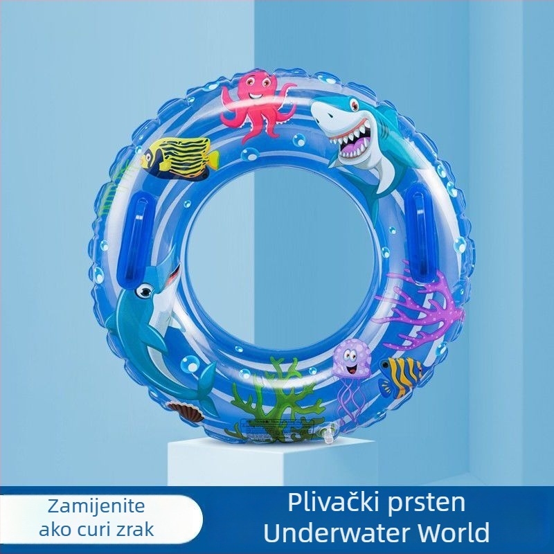 Prsten za plivanje za odrasle s dvostrukim držalicama, ekološki PVC (Materijal: ekološki PVC; Debljina PVC-a: vidi detalje; Dizajn: reklamni logo; Pogodno za: odrasli)
