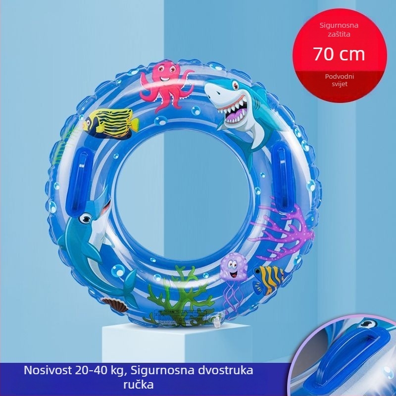 Prsten za plivanje za odrasle s dvostrukim držalicama, ekološki PVC (Materijal: ekološki PVC; Debljina PVC-a: vidi detalje; Dizajn: reklamni logo; Pogodno za: odrasli)