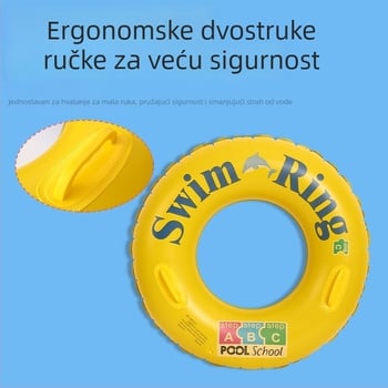 Plivački prsten za djecu — crtani uzorak, PVC materijal, napuhan (Kategorija: plivački prsten; Publika: djeca; Materijal: obični PVC; Uzorak: crtani)