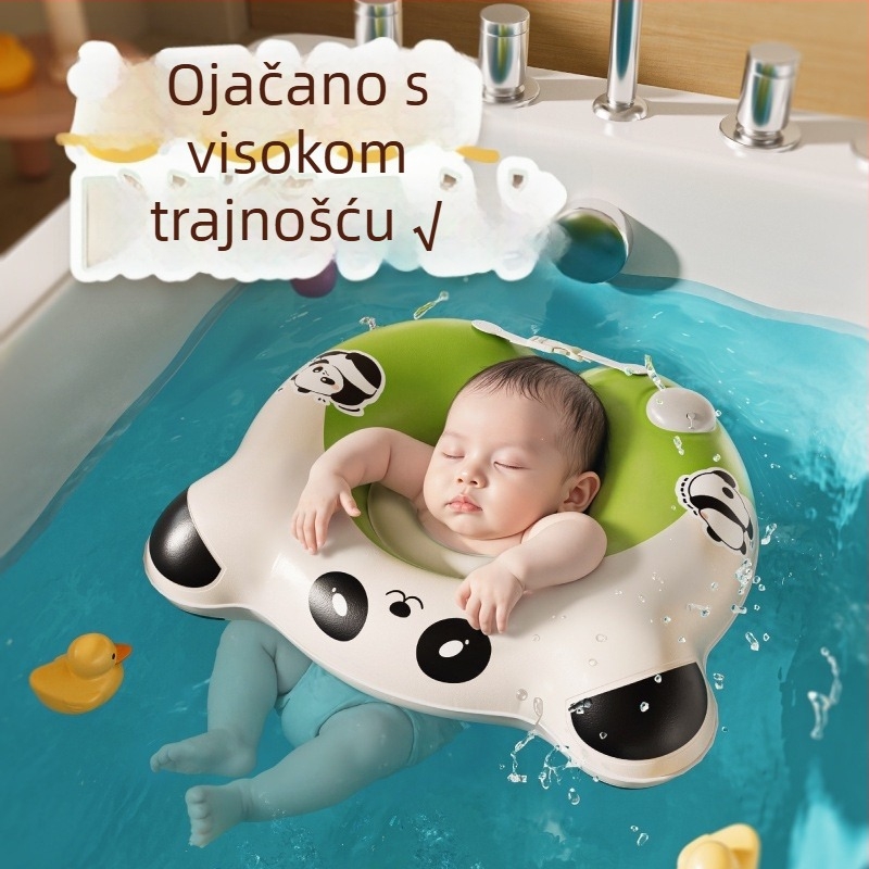 Plivački prstenovi za bebe i malu djecu, jedinstven sustav napuhavanja pritiskom, mekani elastični debeli plivački prsten, crtić uzorak, ekološki PVC