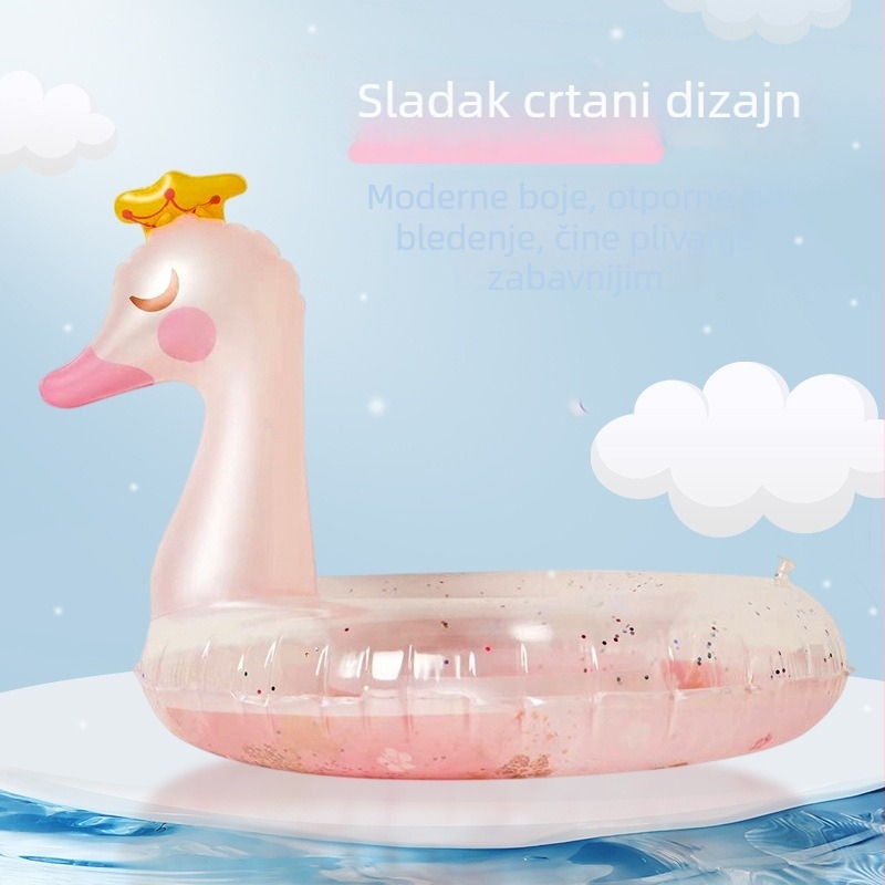 Dječji plivački prsten - personalizirani tisak, cartoon dizajn, PVC ekološki materijal, za plivanje i hodanje po vodi