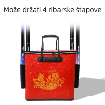 Torba za ribolovnu opremu od debele EVA – vodootporna, sklopiva, prenosiva, višestruka funkcija