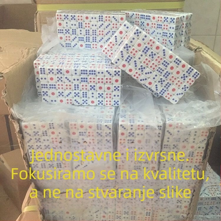 Melamin set kockica s čašicama za kockice, velikim kockicama, dijelovima kockica i šejkerom